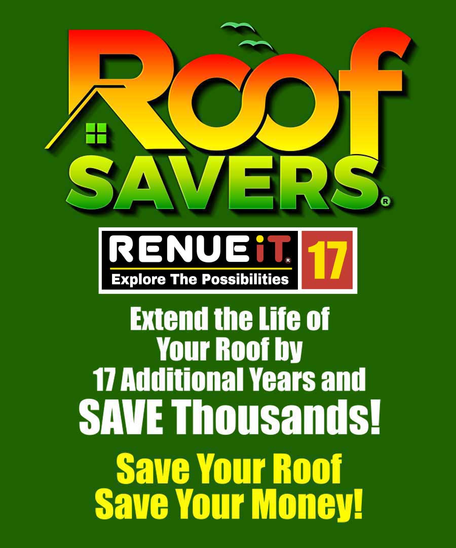 Roof treatment in progress